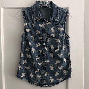 Forever 21 denim top